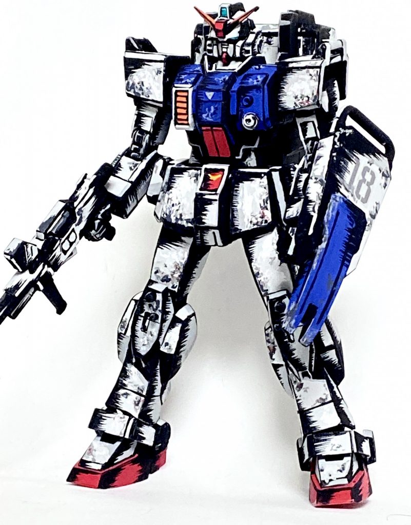 1/144 陸戦型ガンダム アニメイラスト風–2枚目/制作者：@j_gunaka