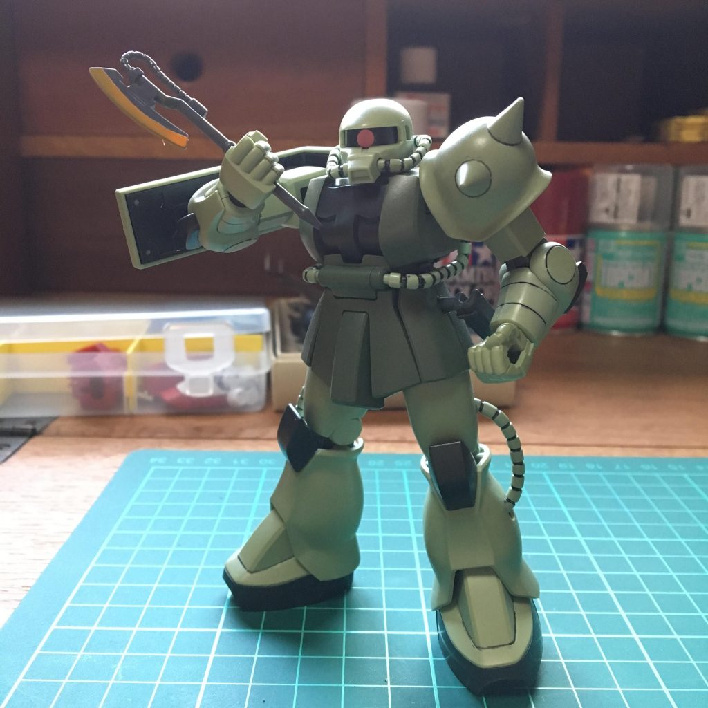 HGUC MS-06 量産型ザクⅡのミニジオラマ–5枚目/制作者：ogagaga