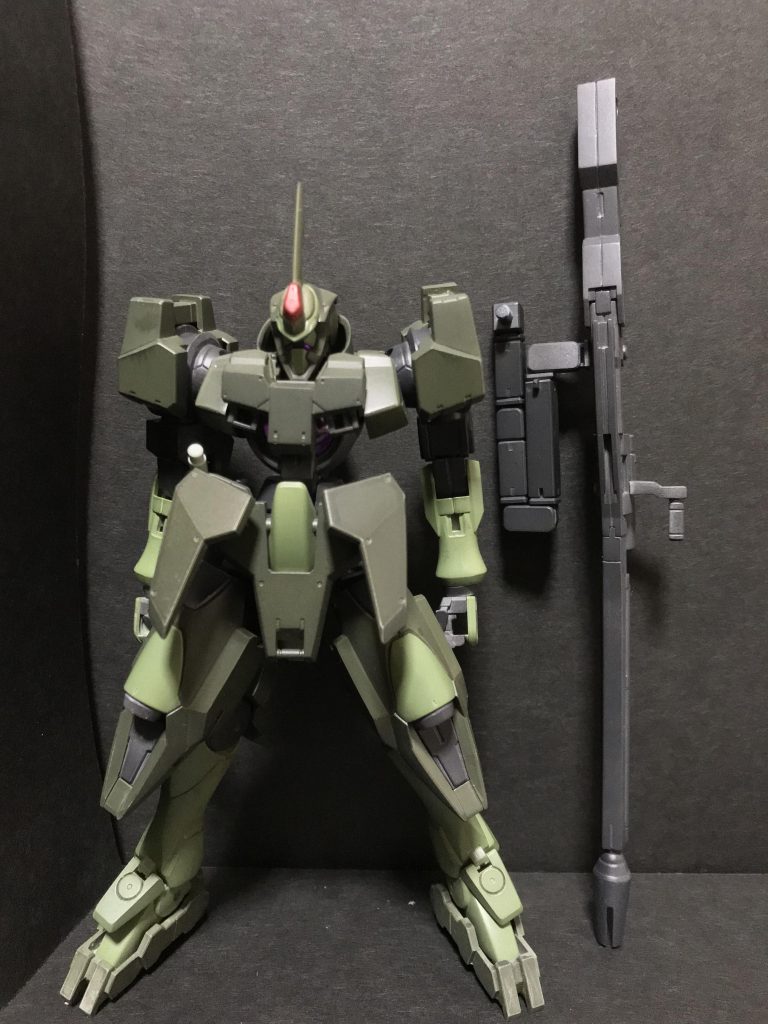 自作武器のGNハイメガカノンの大きさ
本体の全長を軽く超えてたりします。