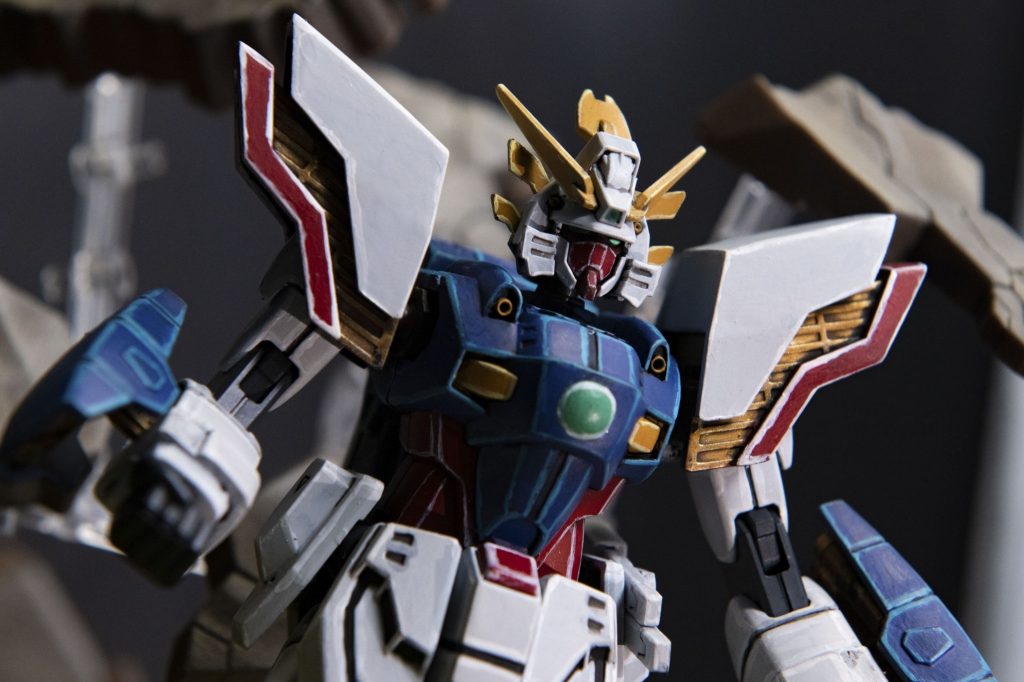 HG シャイニングガンダム–3枚目/制作者：ハブヲ