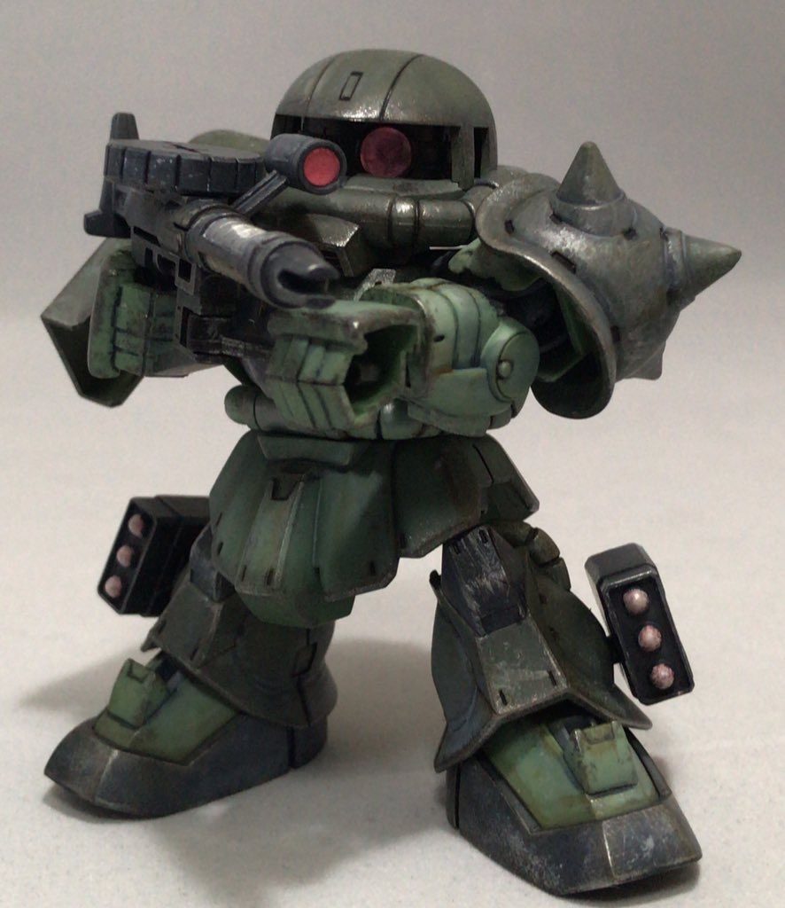 マシンガン構え