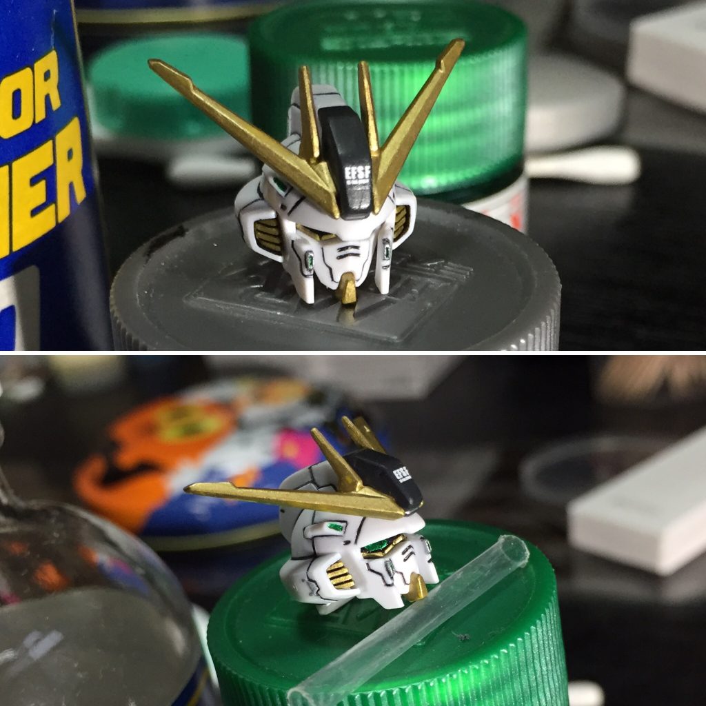 大事な顔、アンテナシャープ化と頬脇を修正^ ^