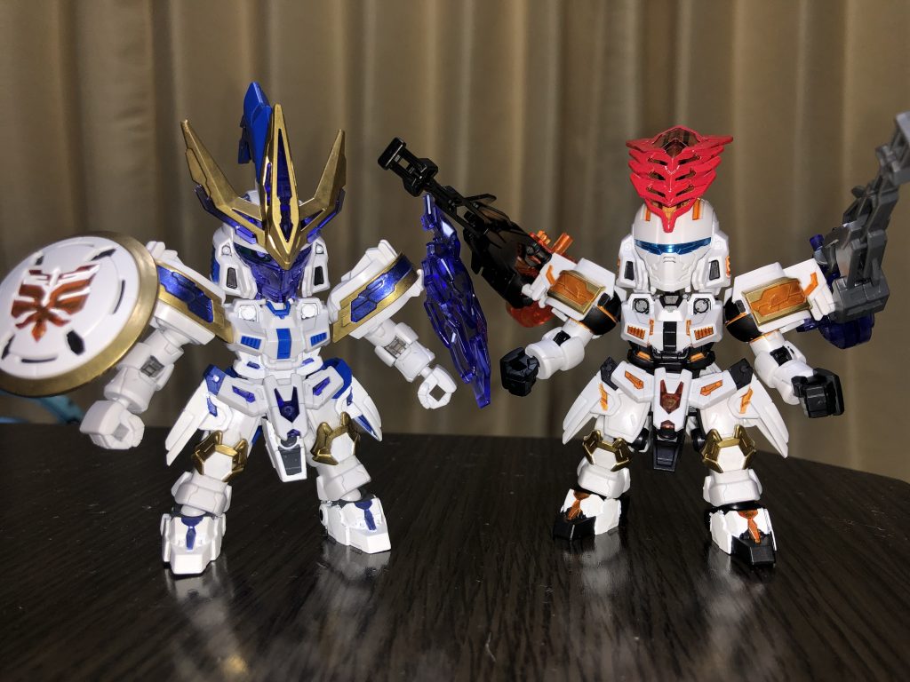 最後はお互いの武装を入れ替えての双導覇豪凄砲。
こういうギミック兄弟っぽくて好きです。