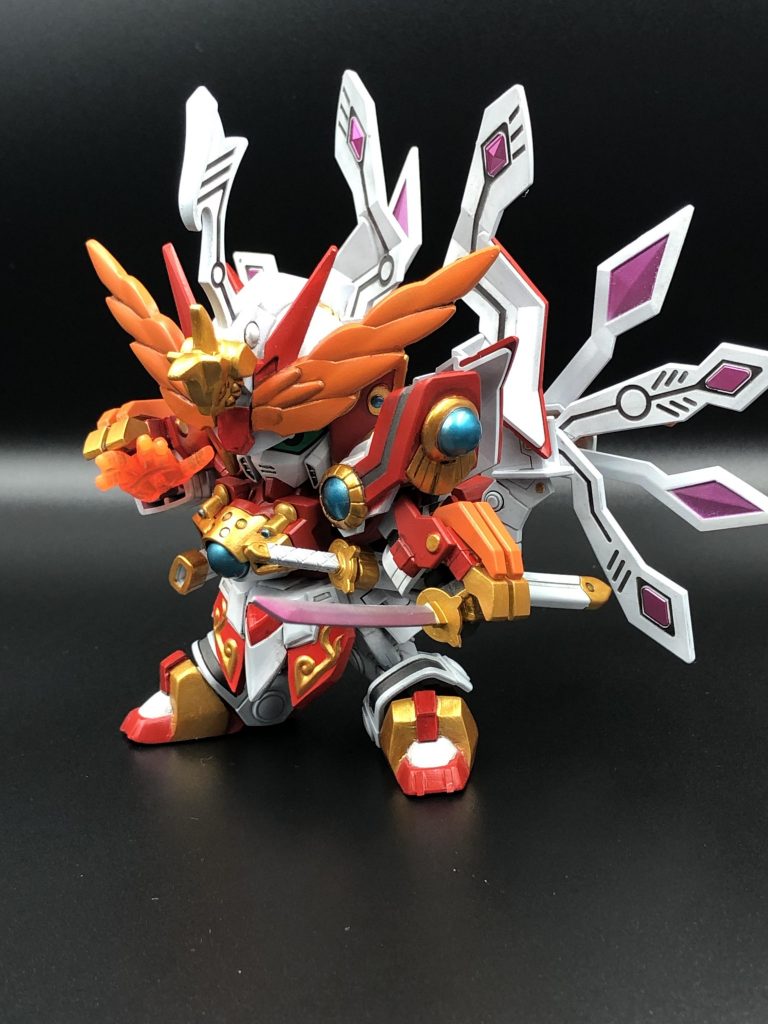 ゴットフィンガーも出来るようにSDゴットガンダム からハンドパーツを拝借してつけてみました！