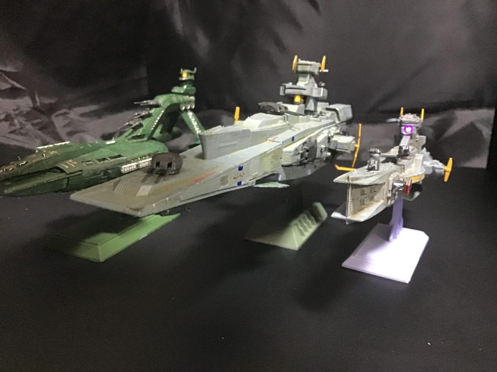 今まで艦船にはあんまり興味なかったけど、作ってみるとかっこいいですね
ツレがヤマト艦隊に萌える気持ちが少しわかりました😁