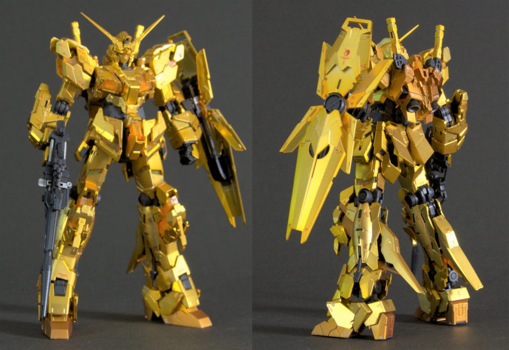 RGユニコは初めてだったんですが、変身前後どちらもプロポーション良いですね！