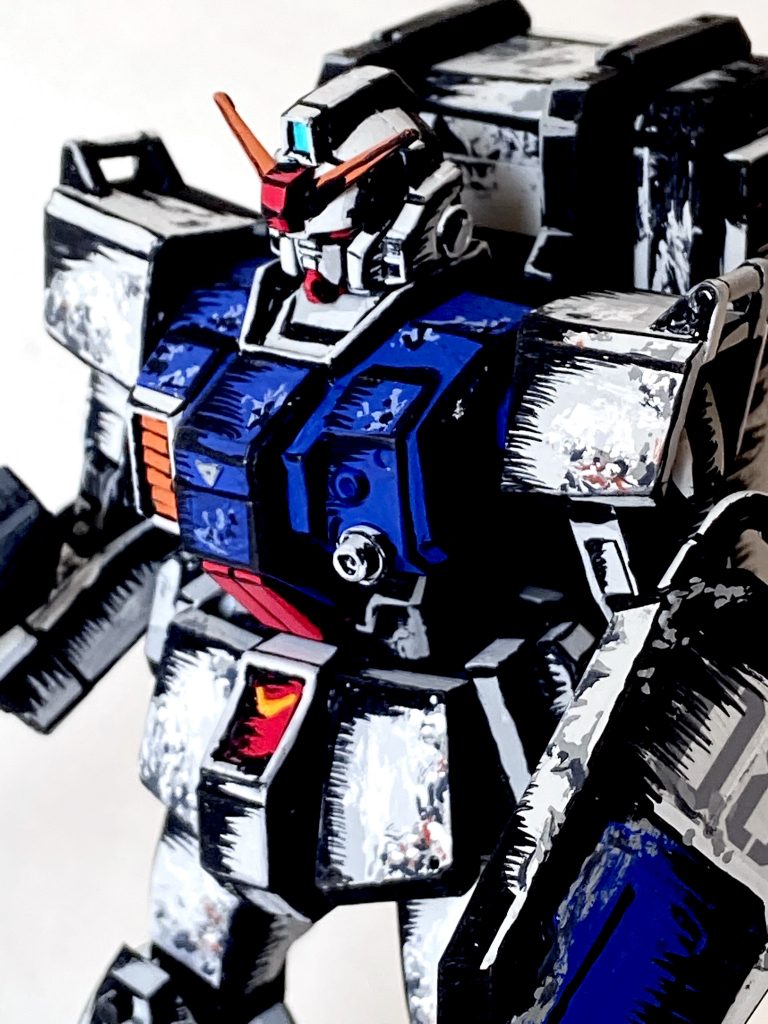 1/144 陸戦型ガンダム アニメイラスト風–3枚目/制作者：@j_gunaka