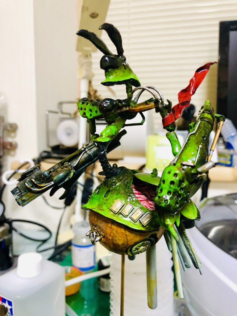 腕のフラッグがお気に入りです。