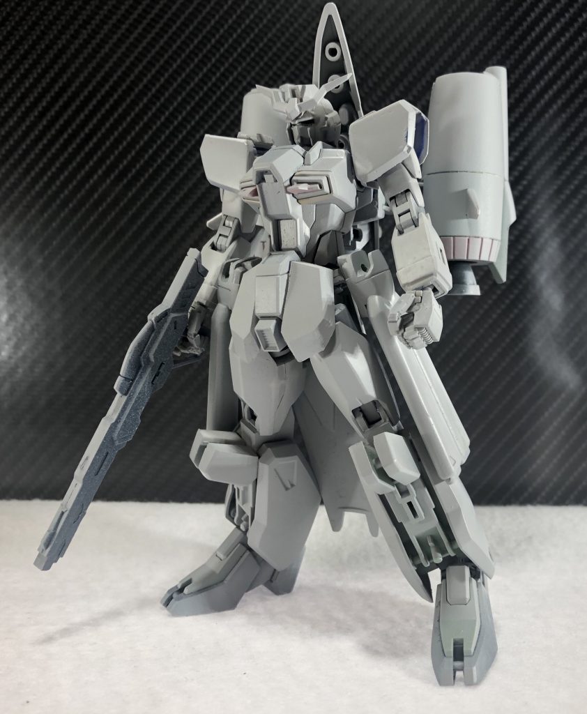 腕は同じザフトなら同規格品だろうと考えて合わせ目消ししただけです。