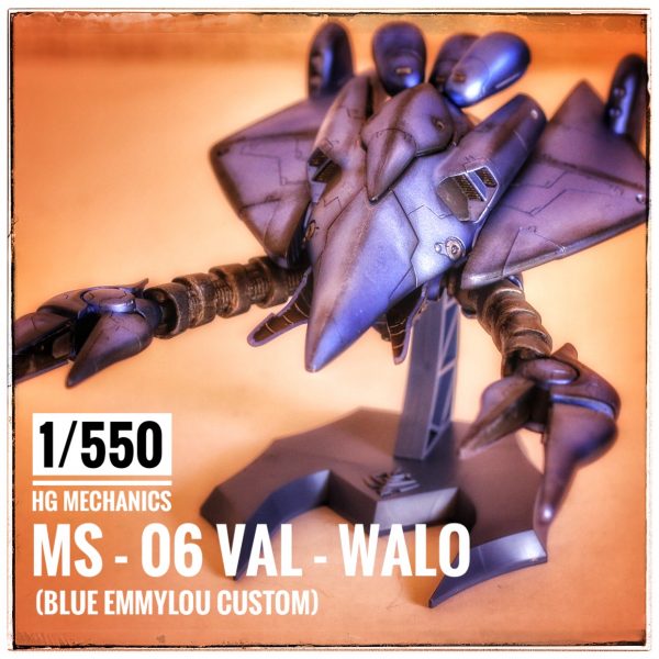 HG MECHANICS 1/550 ヴァル・ヴァロ （ブルー・エミルー専用機）