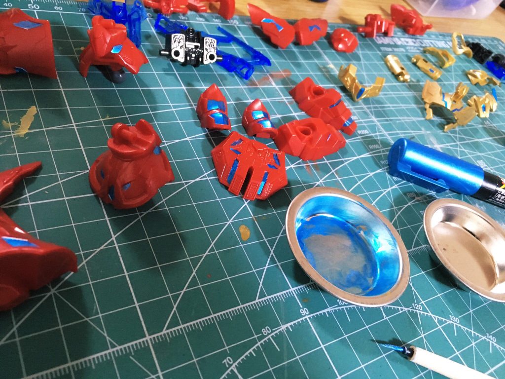 約一ヶ月かけてコツコツと筆塗りに努め、今回何とか完成に至る事が出来ました。以上、閲覧頂きありがとうございました。