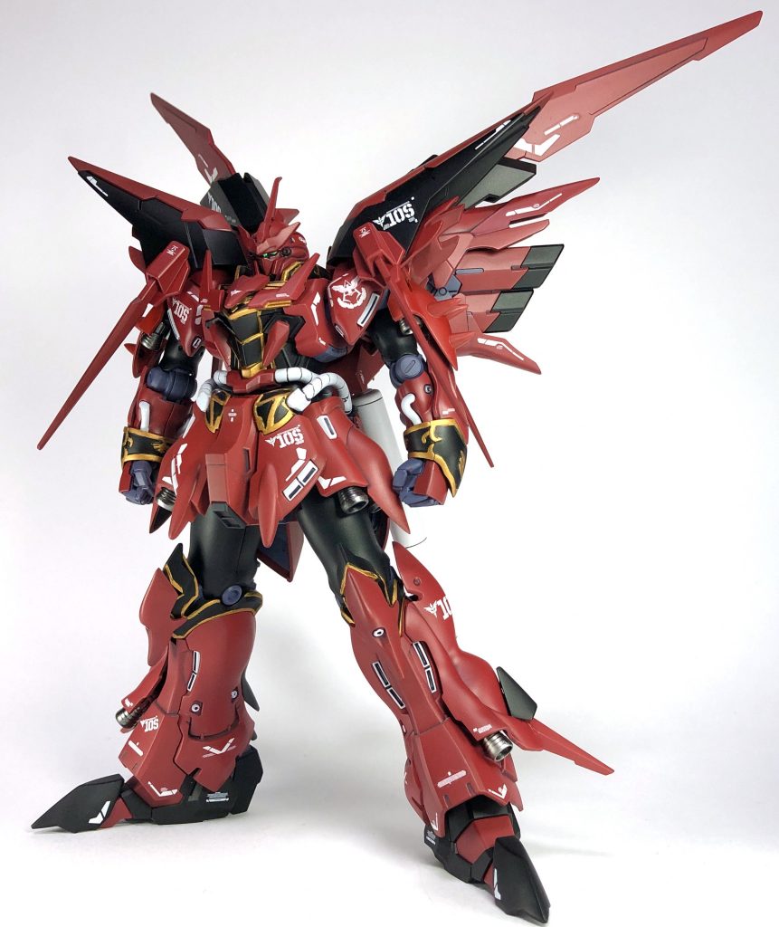 スタインが2機あるのは名言されていましたが、そうすると大体3号機以降もあるものなので、木星圏に潜む武装組織が独自に改修した4号機、みたいなイメージで製作しております。