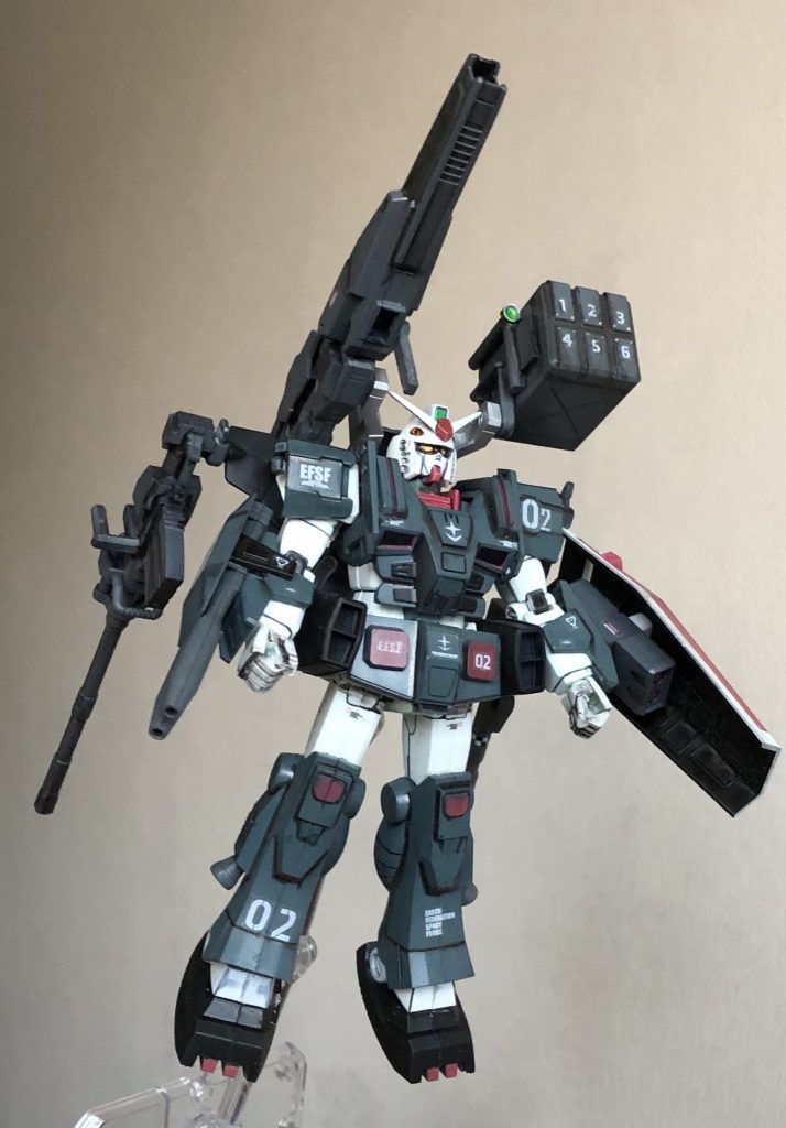 ベースキットは「FG ガンダム(¥300)」でそこから旧キットの「フルアーマーガンダム(¥400)」と「HGBC イージーアームズ(¥600)」と「HGBD ヴィートルーウェポンズ(¥600)」を合わせました