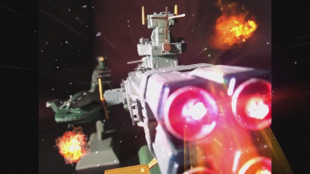 前方ムサイ、突っ込んできます! 回避行動‼️ 面舵、いそーげ ヨーソロ! みたいな感じかな…