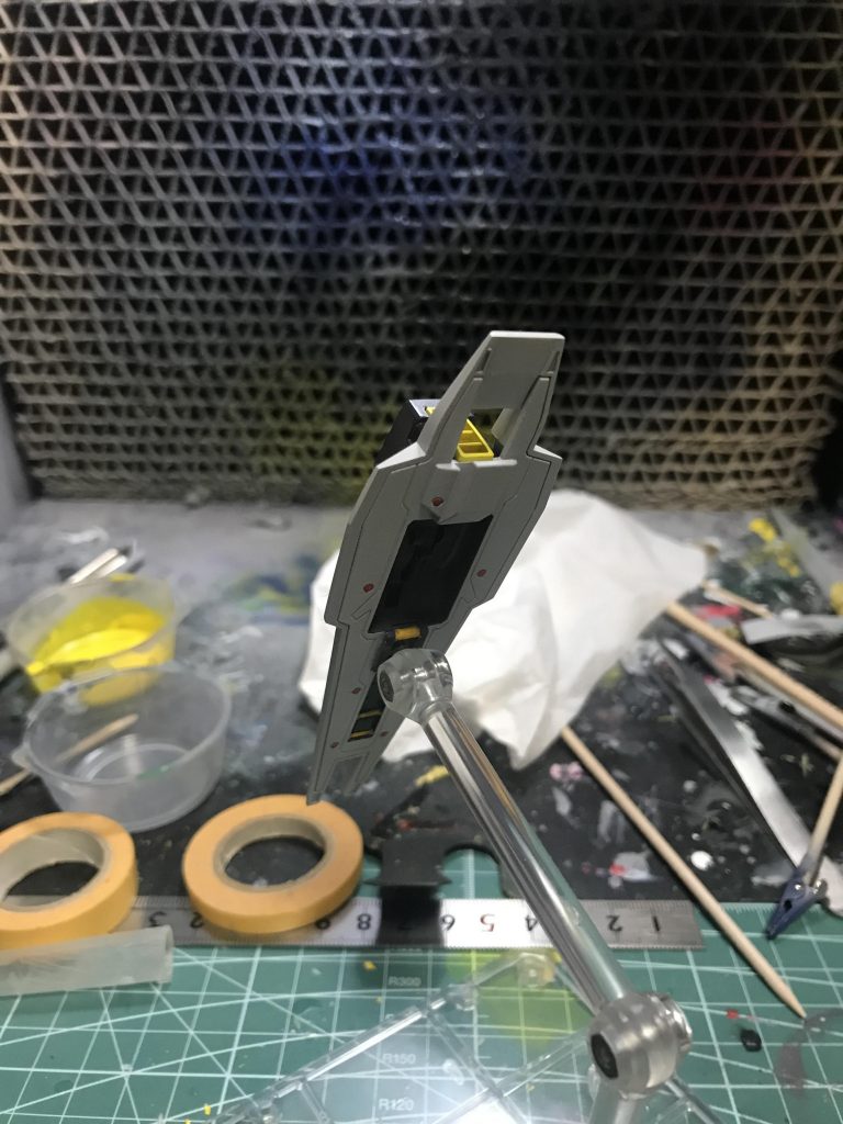 シールドブースターの塗り分け、ラッカーシタデルエナメルとオールスター