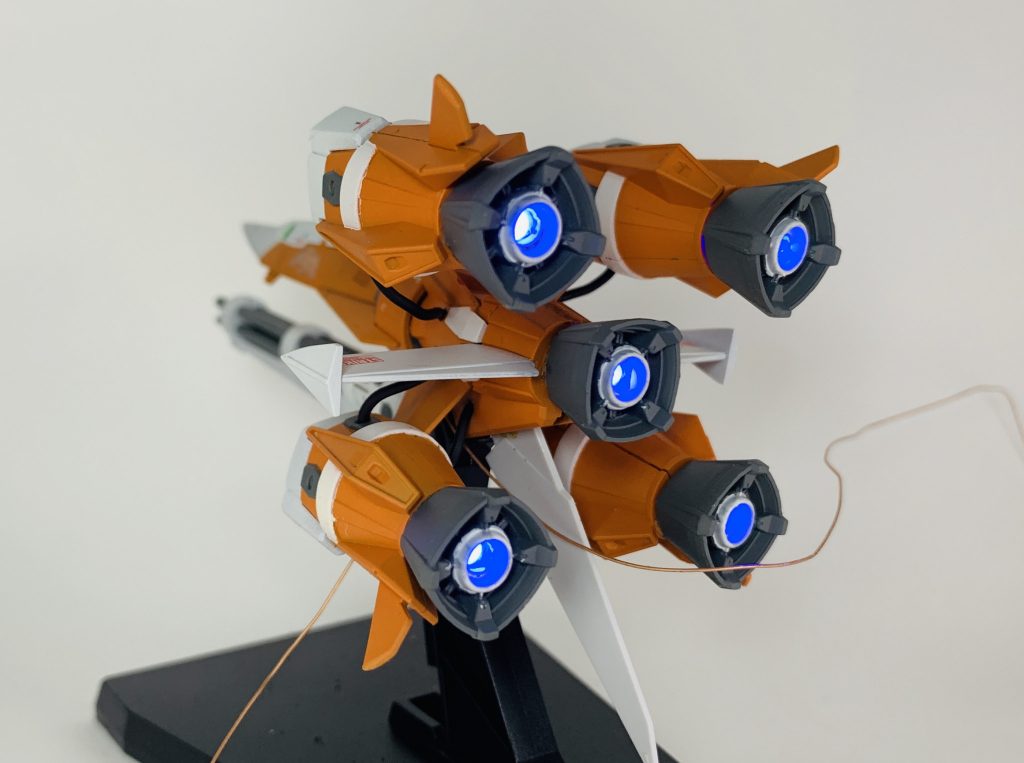 バーニアの電飾はこんな感じです