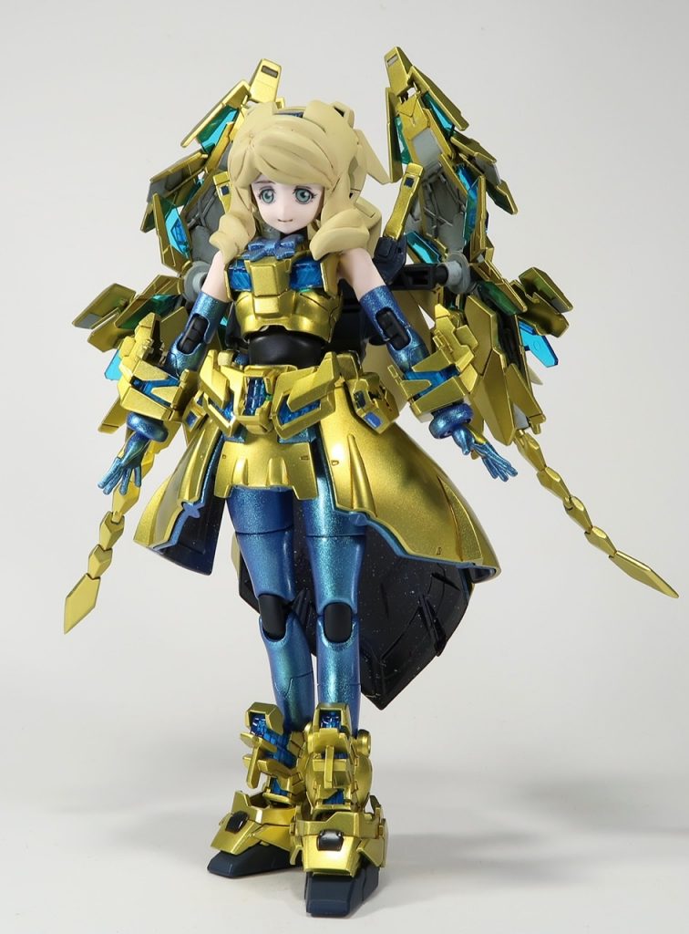 リアル世界モードは顔と前髪をリタに寄せて、肩を肌色に、アームド・アーマーDEはSDCSのものを装着。