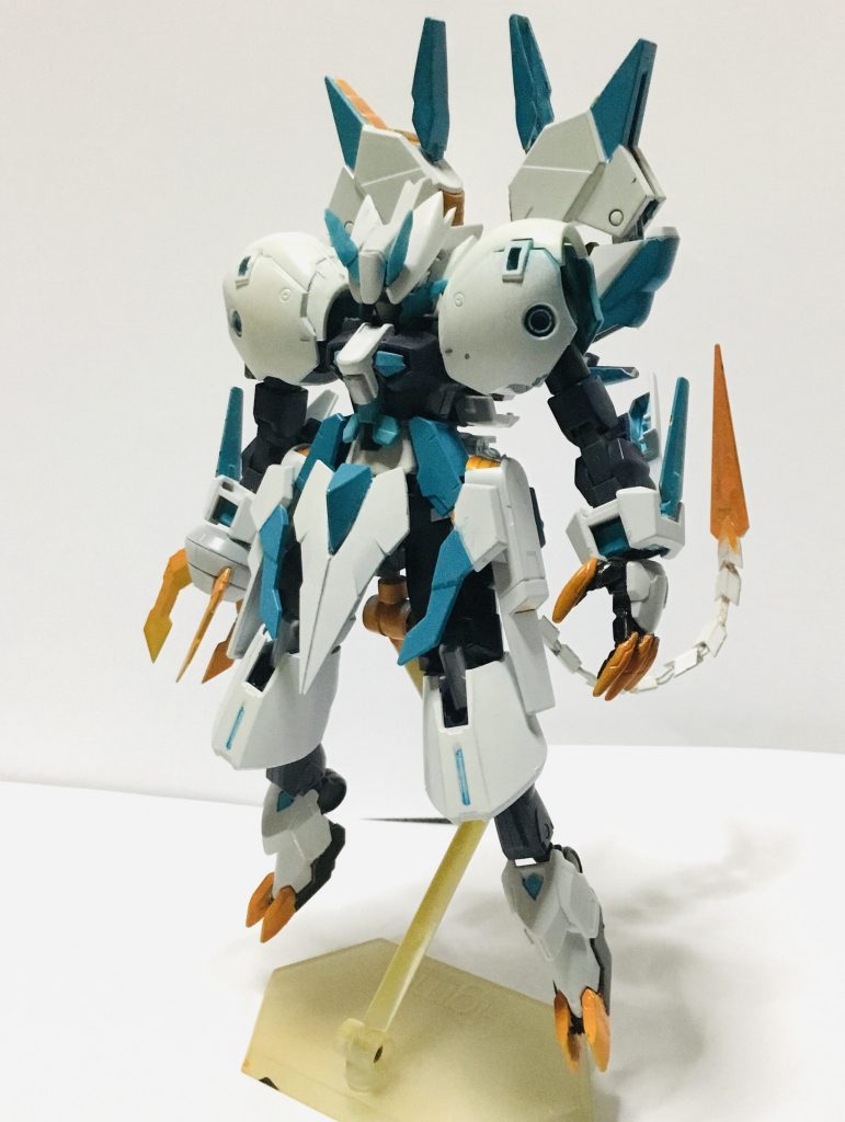 正面 バックパック展開状態。
ガッデス、シュバルツリッター、ルプスレクスが材料となってくれました。