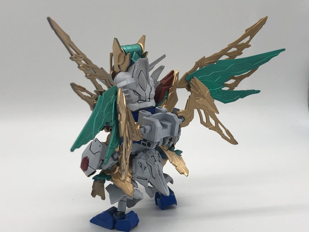 ベースは諸葛亮フリーダムを使用しました。接続部などはウェポンパーツ付属の物を使いました。( ´ ꒳ ` )ﾉ