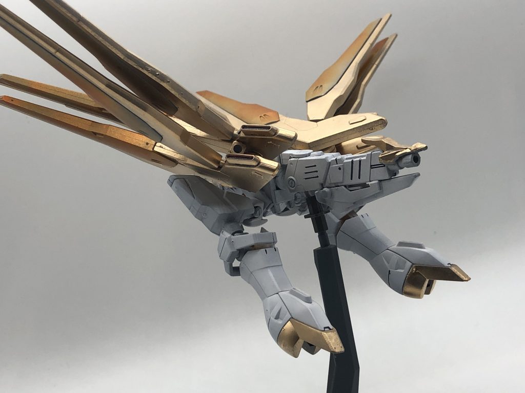 ｰ酉(トリィ)ｰ支援機(リアルタイプ追加パーツ)ストライクフリーダムのバックパックと足、肩などを使用、頭はウェポンパーツのライフルを予備パーツで加工( ´ ꒳ ` )ﾉ