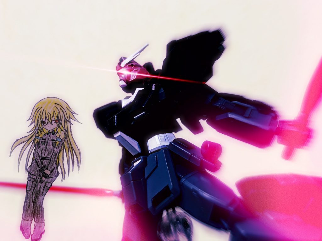 パイロットはリーゼロッテ･ホーエンシュタイン。
愛称は『リーゼ』で、ジオン軍によって生まれ故郷であるドイツが分断され、ジオンの兵に捕まり両親は目の前で殺され、陵辱を受けた過去を持つ幼い少女。
運良く連邦軍に救出、その後ある研究所で引き取られ、そこではベルセルクのパイロットになるための数々の強化手術を受けていた。