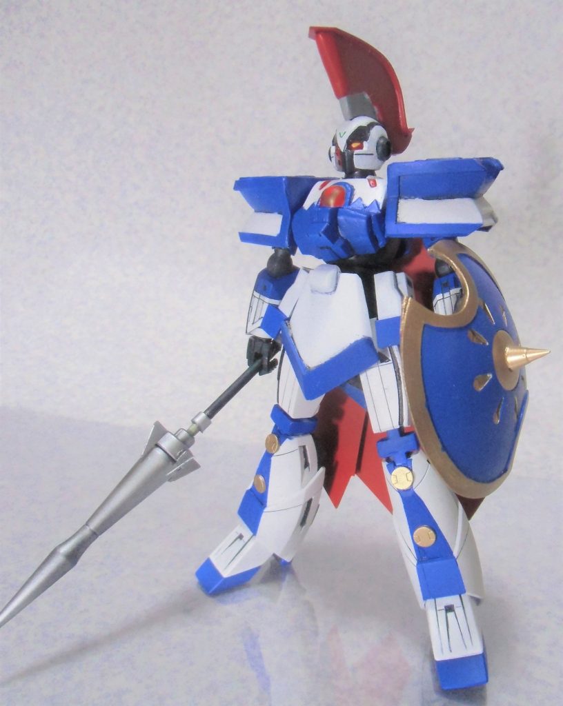 正面です。上半身中心にミキシングを行いアキレスっぽくしました。足はほぼターンエーのままです。