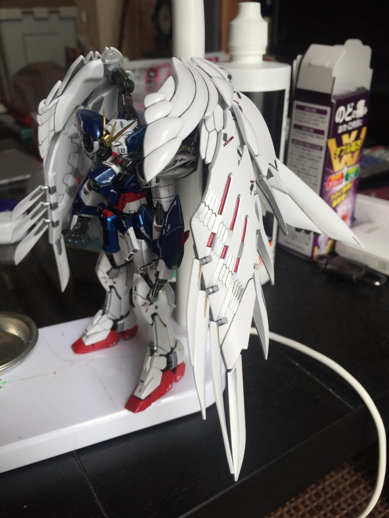 塗り分けだけで羽をどうするか、悩みました^_^