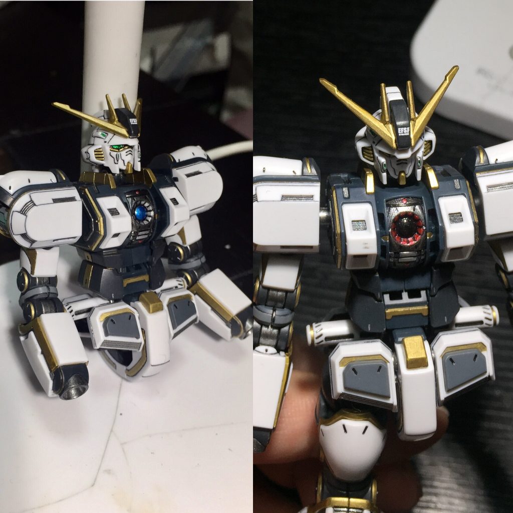 コクピット、最初ブルーにしたけど、映画を改めて観たら赤系だったので塗り直し^ ^