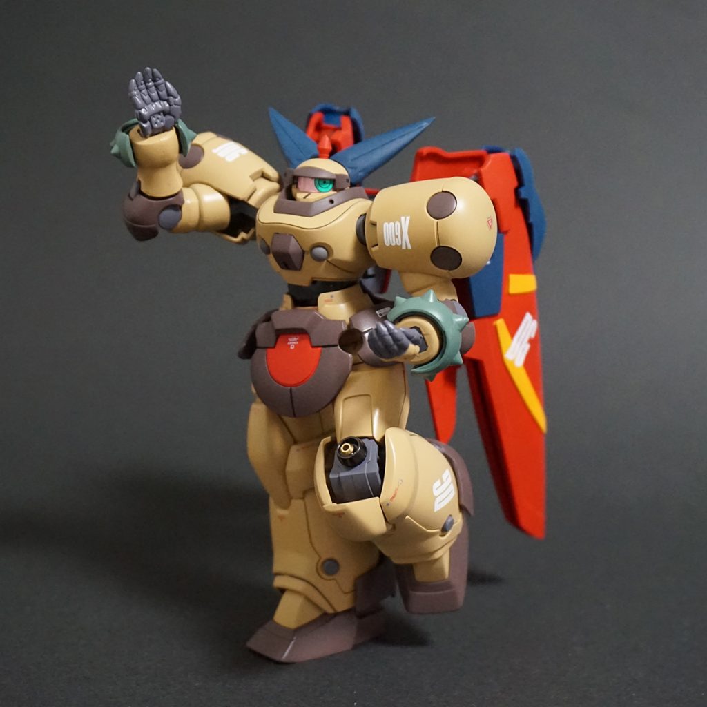 HGFC マスターガンダムより手のパーツをいくつか拝借しています。