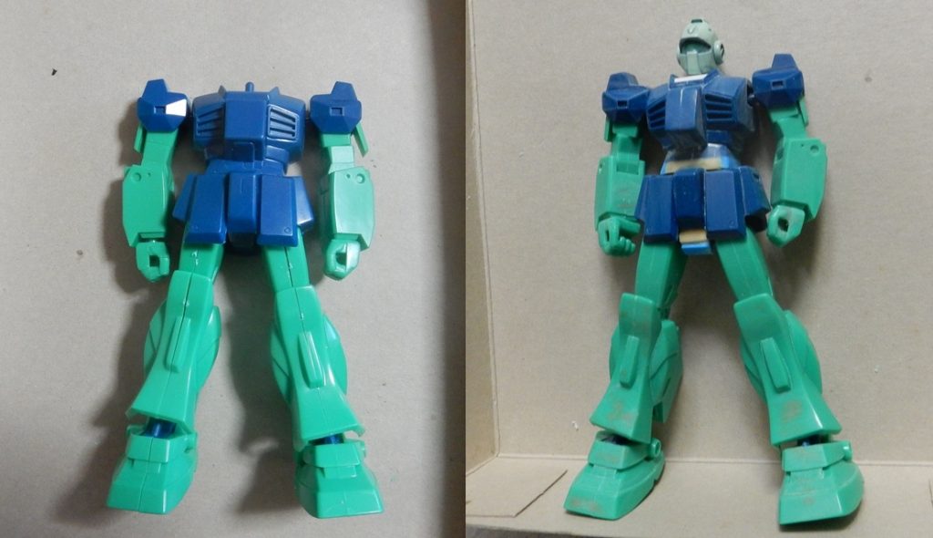 仮組みとの比較