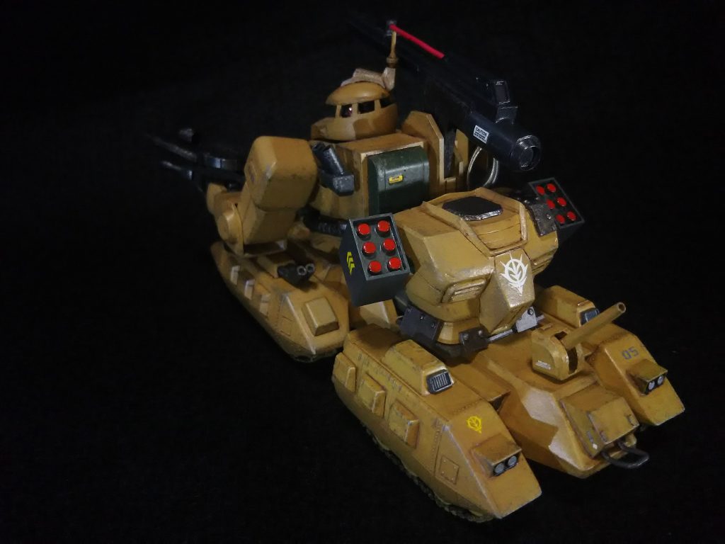 ザクキャノン・タンク『第三形態』 【現地改装ビーム砲装備型】–2枚目/制作者:LUCIOLE