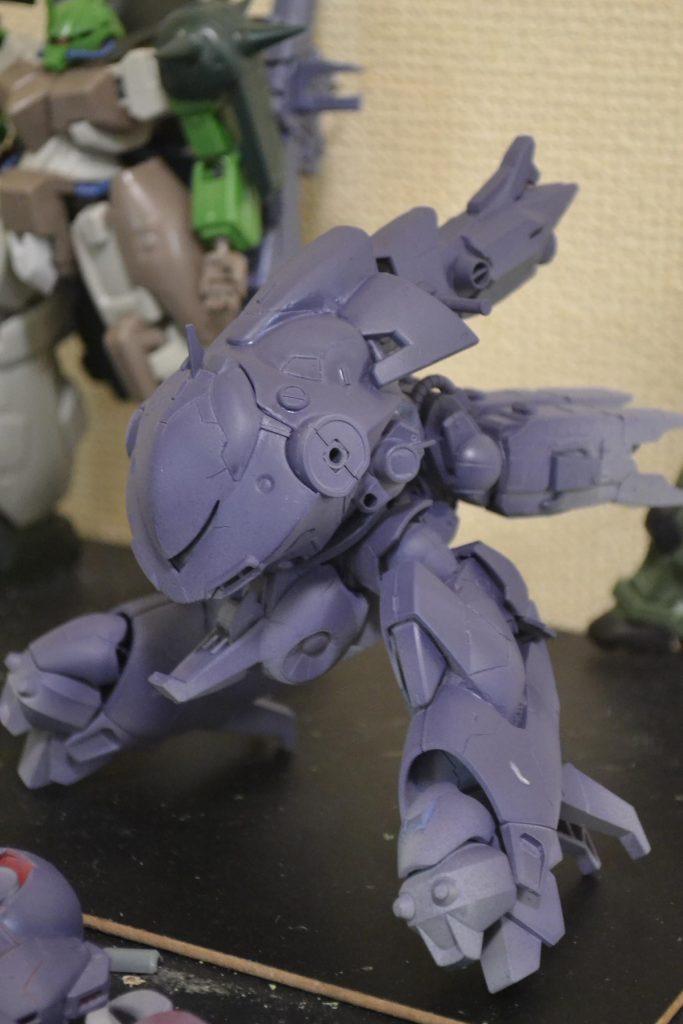 プロポーションチェックしたときの写真です。
余っていたメッサーラの脚がうまく使えてよかったです。