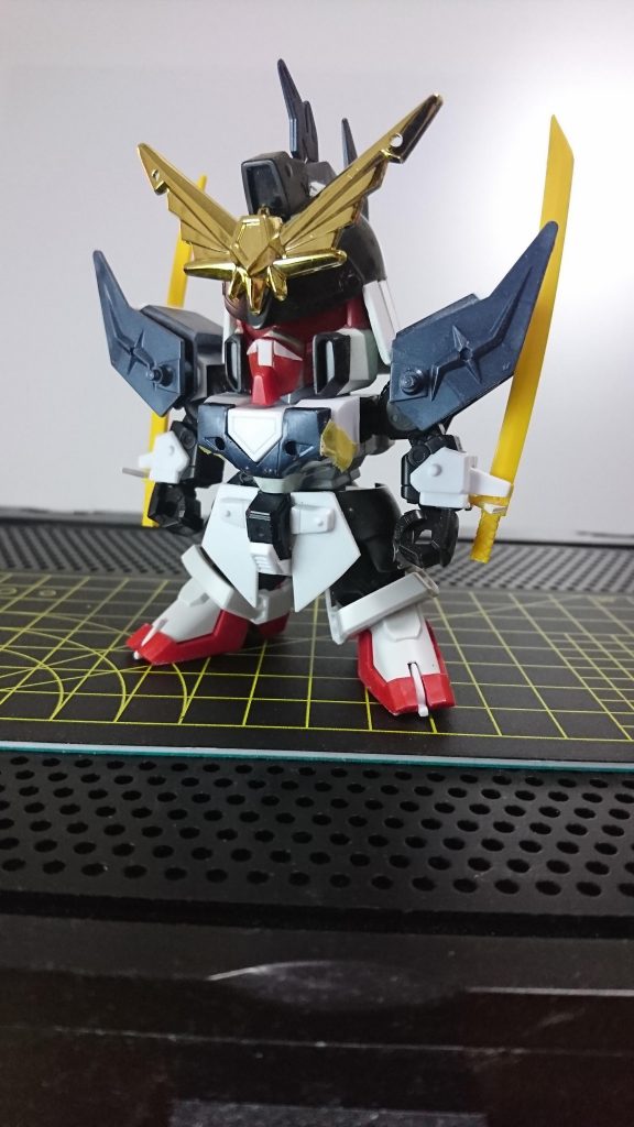 最初期の状態です、ベースは武者頑駄無真悪参
武器と顔は紅武者からです