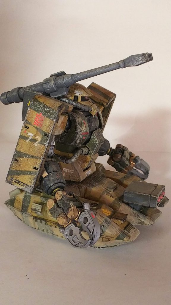 とにかく汚してます。過酷な環境の地上戦のイメージ。