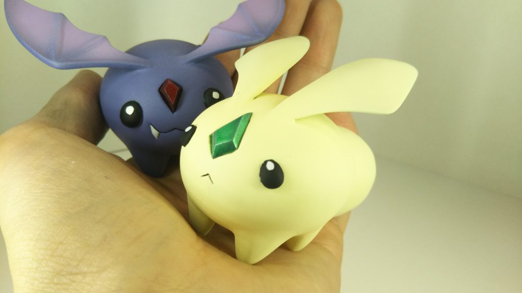 嫉妬して無理やりモルちゃんも乗ってきた