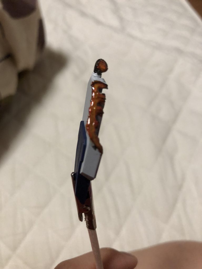 盾は本当に苦労しました…試行錯誤を重ねてつやつやりんこ