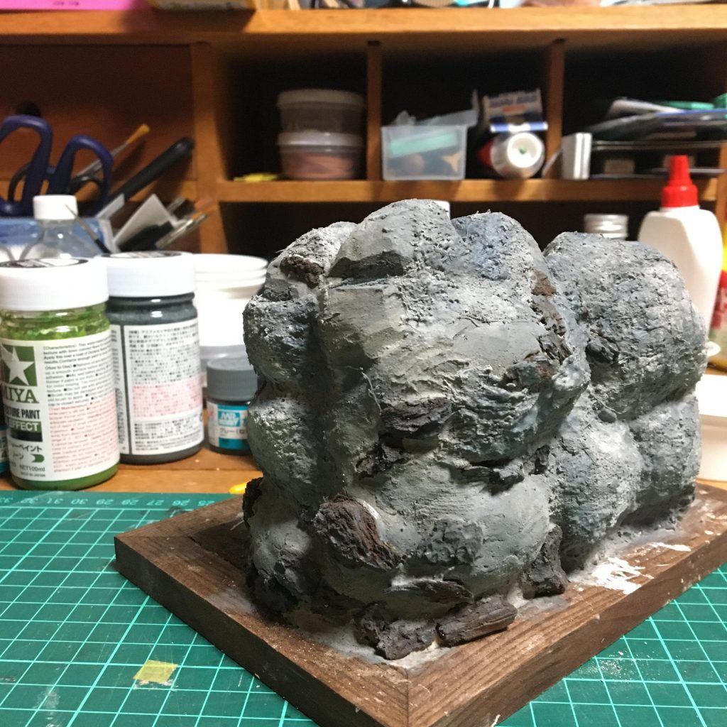 HGUC MS-06 量産型ザクⅡのミニジオラマ–5枚目/制作者：ogagaga