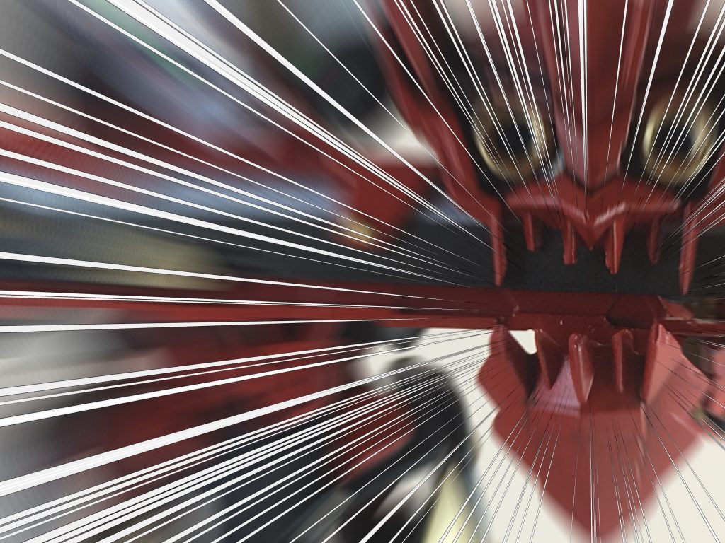 鬼丸「脅威判定高、抜刀許可」
天膳「吠えよ！鬼丸！！」