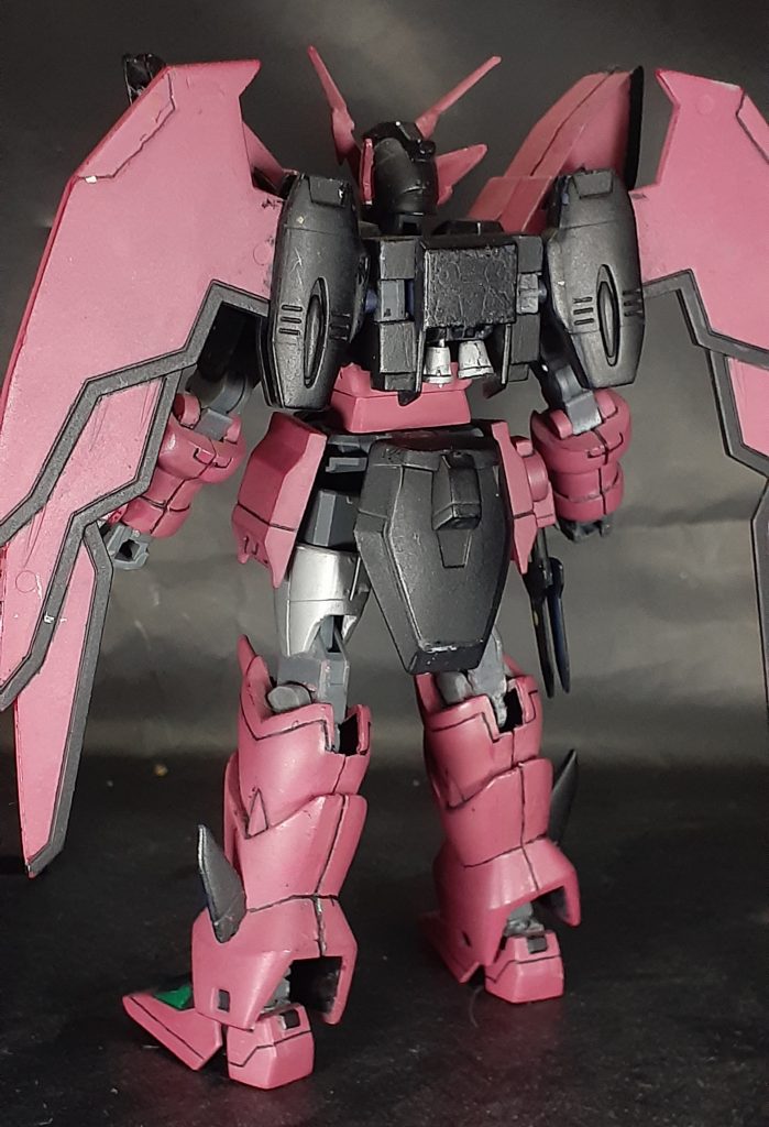 後ろ
関節の随所にボールデン関節を仕込んでよく動くようにしてます
バックパックはそのまま使用