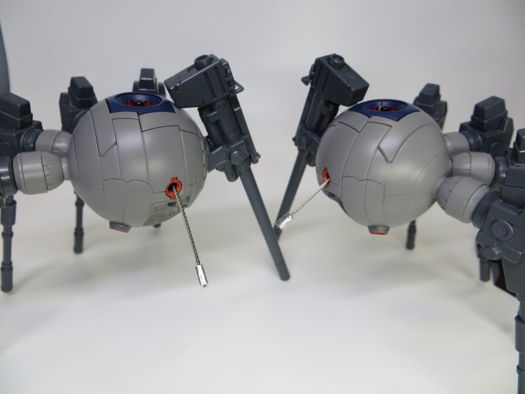 ちなみにワイヤーは無理やりボール内に押し込んでます。この画像、虫みたいでなんか嫌w