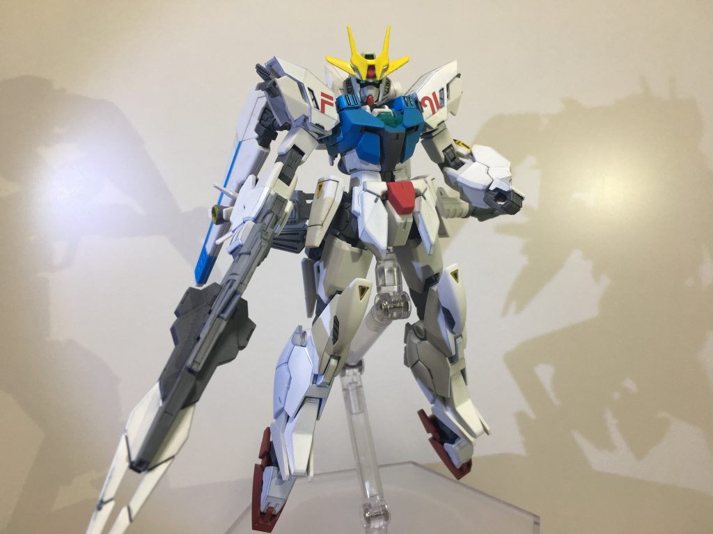 *コアドッキング……F91アーマー!!*
コアガンダムとF91アーマーのドッキング状態。
F91っぽく見えているでしょうか