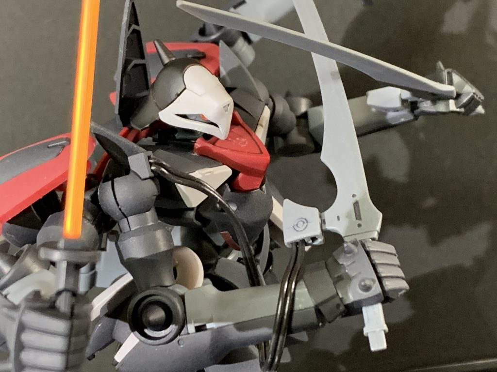 ちょっとした思い付きで組み上げてみたら意外にマッチして楽しかったです。
ガンプラは奥が深いです。。(しみじみ)