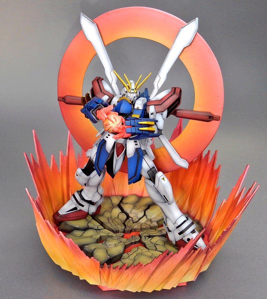 石破天驚拳の貯めエフェクトパーツは、フィギュアライズスタンダード『うずまきナルト』の螺旋丸のパーツを流用しています。