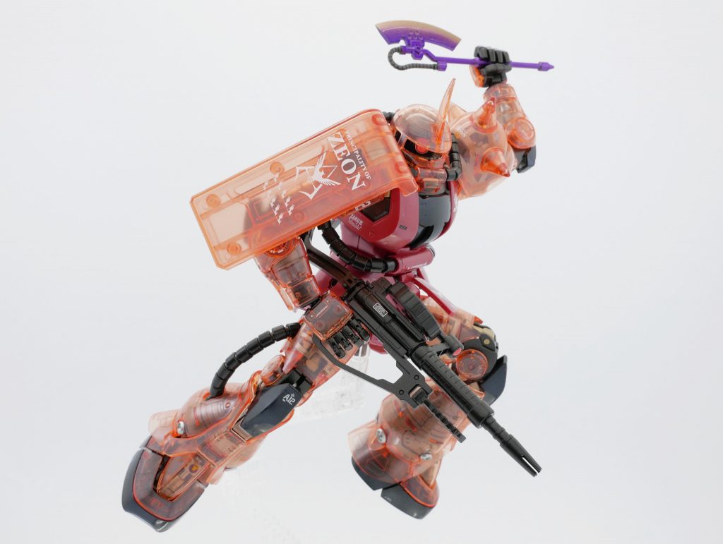 ▲箱絵のポーズ、ヒートホークはアニメ風カラーにしました