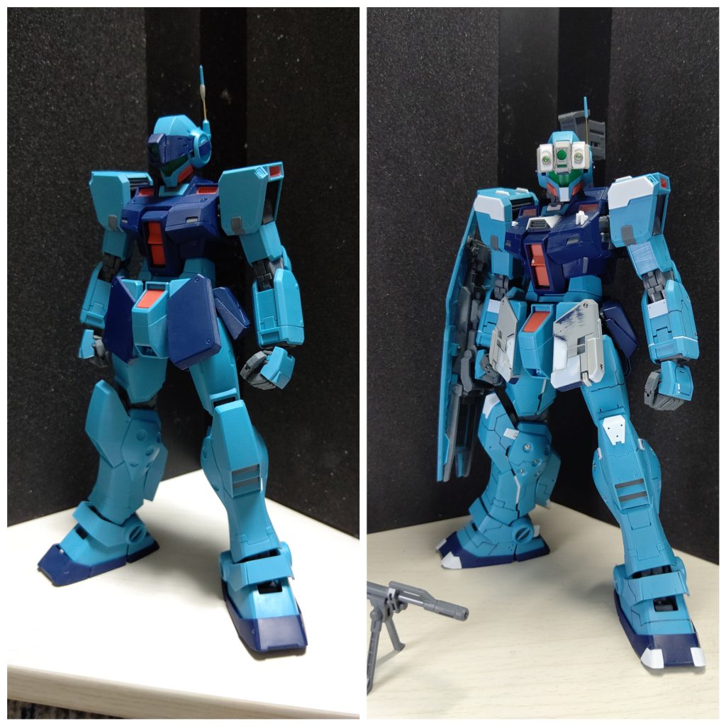 左画像:素組     右画像:改修後