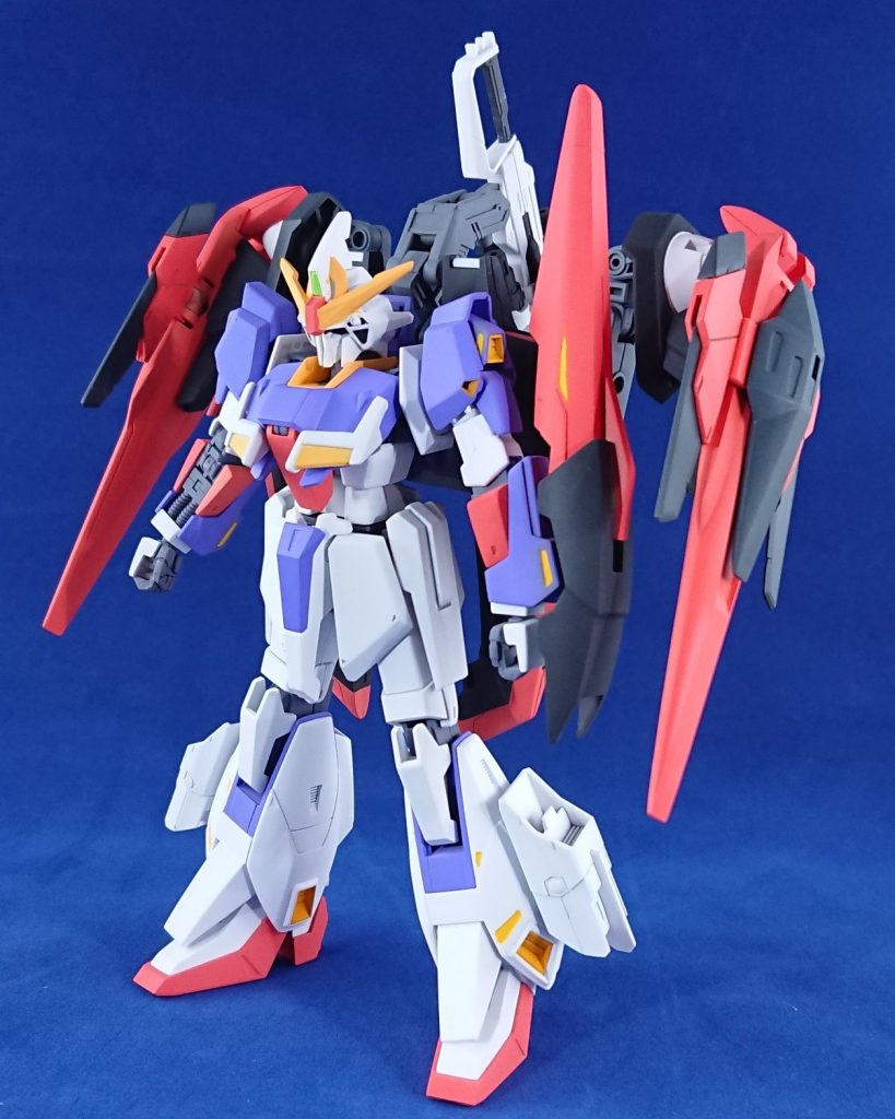 ベースはHGUCのZガンダム(REVIVE版)に、
・HG00 ダブルオーライザー
・HGBC ガンプラバトルアームアームズ
・ホビージャパン付録
   HJビルドウェポン カレトヴルッフ炎

以上のパーツを使用しました。