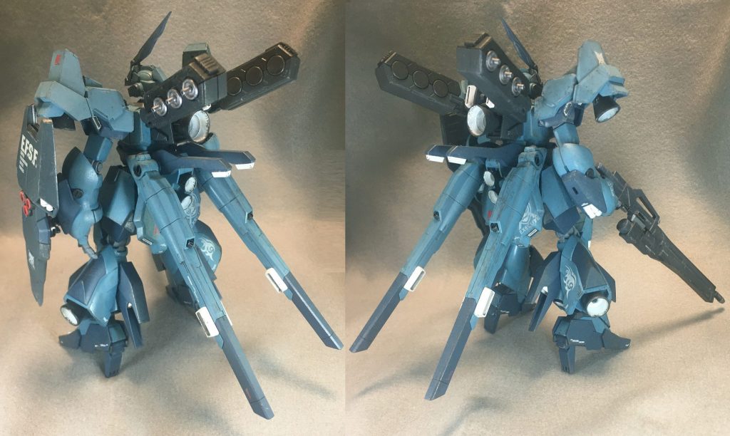 背面
最終的にブラストマスターのブラスト要素はほぼ消えてスラスターになりました。