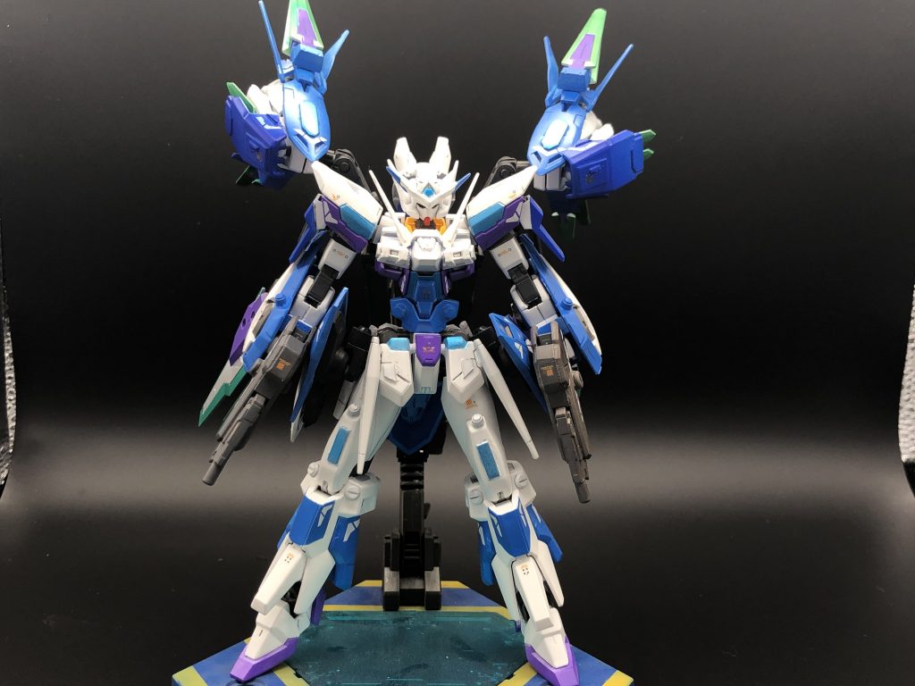 全体も多少ライン掘りやプラ板貼り付けてヤスリました( ´ ꒳ ` )ﾉ色分けも3回ほどに分けて2度吹きしました！'