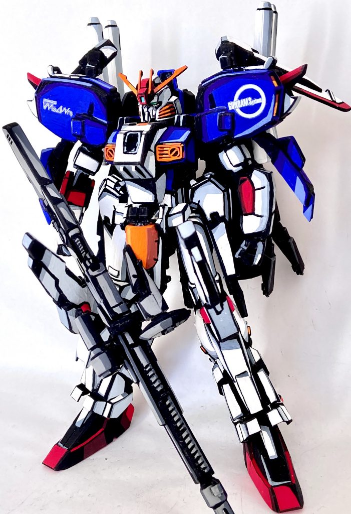 1/144 EX-Sガンダム イラスト風模型–2枚目/制作者：@j_gunaka