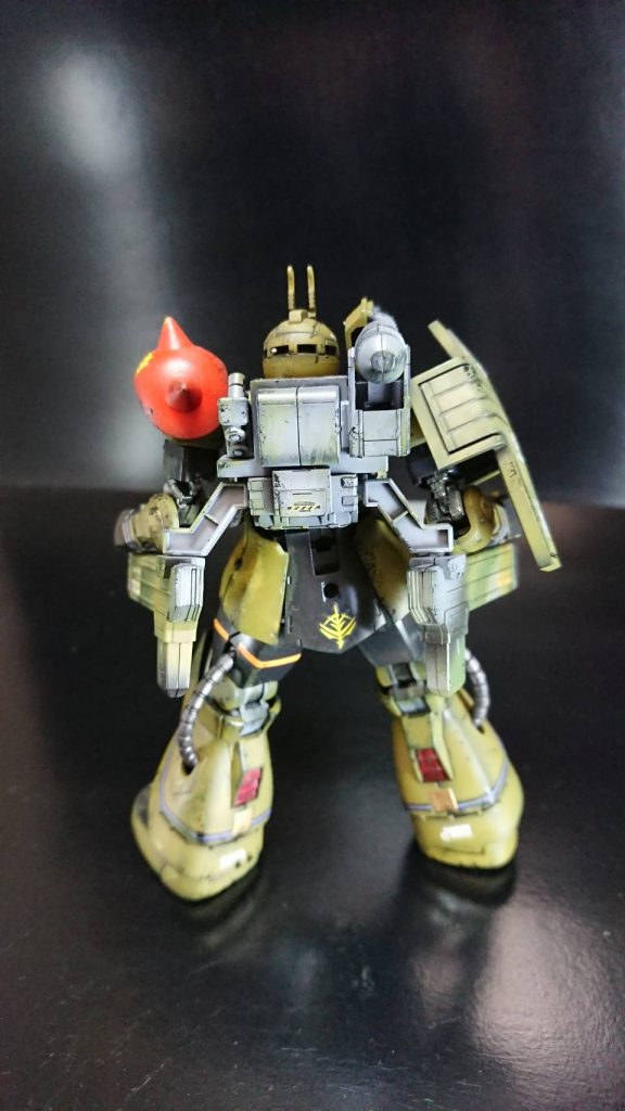 バックショットです。おしりにジオンマークするの好きです❗